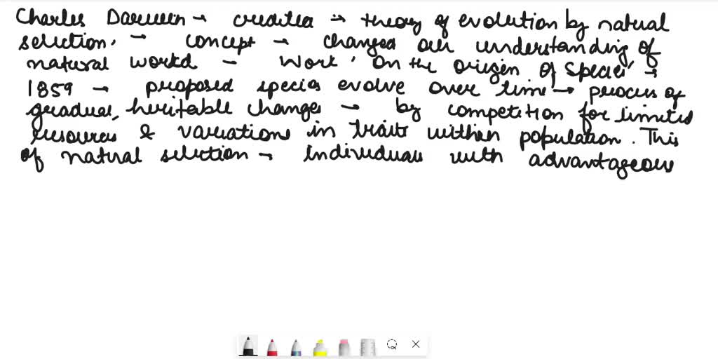 who is credited with the theory of evolution through natural selection