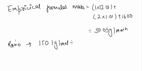 the-empirical-formula-for-an-organic-compound-is-ch2o-if-the-molar-mass-of-this-compound-is-1501-gmol-what-is-the-molecular-formula-63278
