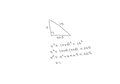 the-lengthof-one-leg-of-a-right-triangle-is-3-feet-more-than-the-other-leg-if-the-hypotenuse-is-15-feet-find-the-length-of-each-leg-14077