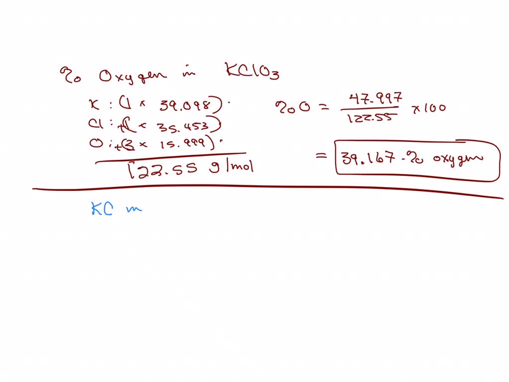 SOLVED Prelab Assignment Calculate the theoretical mass percentage of
