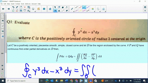 q1evaluate-y3dx-x3dy-where-c-is-the-positively-oriented-circle-of-radius-2-centered-at-the-origin-36496
