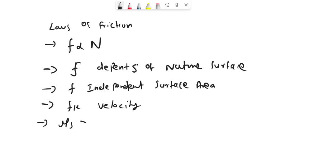 SOLVED: The limiting friction is directly proportional to normal ...