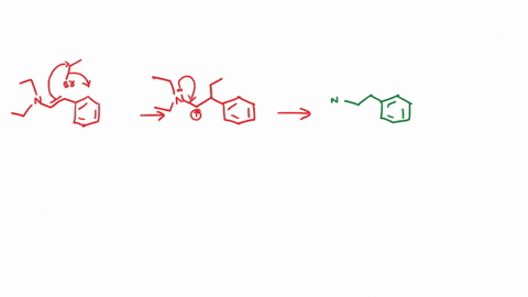 Draw the major organic product of each step and the complete curved ...