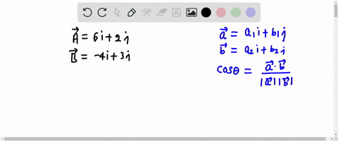 find-the-angle-between-the-vectors-a-6i-2j-and-b-4i-3j-82395