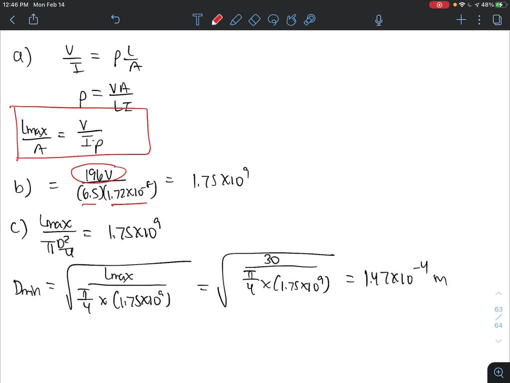 Solved: Copper Has A Resistivity Of Hoc=1.72 Imes 10^-8omega Cdot M. An 