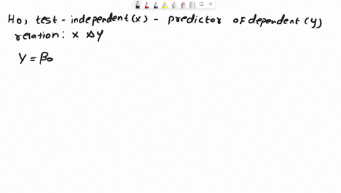 which-is-the-correct-null-hypothesis-for-testing-if-the-independent-variable-is-a-significant-predictor-of-the-dependent-variable-ie-has-a-relationship-in-simple-linear-regression-model-a-h0-92563