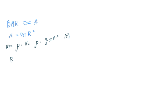 a-simple-model-suggests-that-bmr-is-proportional-to-the-surface-area-a-of-the-animal-based-on-the-fact-that-the-rate-of-heat-loss-will-be-proportional-to-area-if-we-can-relate-surface-area-t-11675