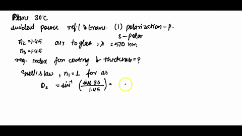 a-uniform-plane-wave-is-incident-from-air-onto-glass-at-an-angle-from-the-normal-of-300-determine-the-fraction-of-the-incident-power-that-is-reflected-and-transmitted-for-i-p-polarization-and-ii-s-p-4