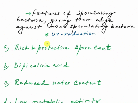 4-points-what-properties-of-endospores-do-you-think-help-them-to-endure-more-uv-radiation-than-non-sporulating-bacteria-8-points-please-explain-why-a-human-sunbathing-too-much-and-too-long-w-61456