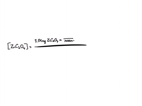 a-chemist-prepares-a-solution-of-zinc-oxalate-by-measuring-out-354-mg-of-zinc-oxalate-into-a-400-ml-volumetric-flask-and-filling-the-flask-to-the-mark-with-water-calculate-the-concentration-in-molml-o