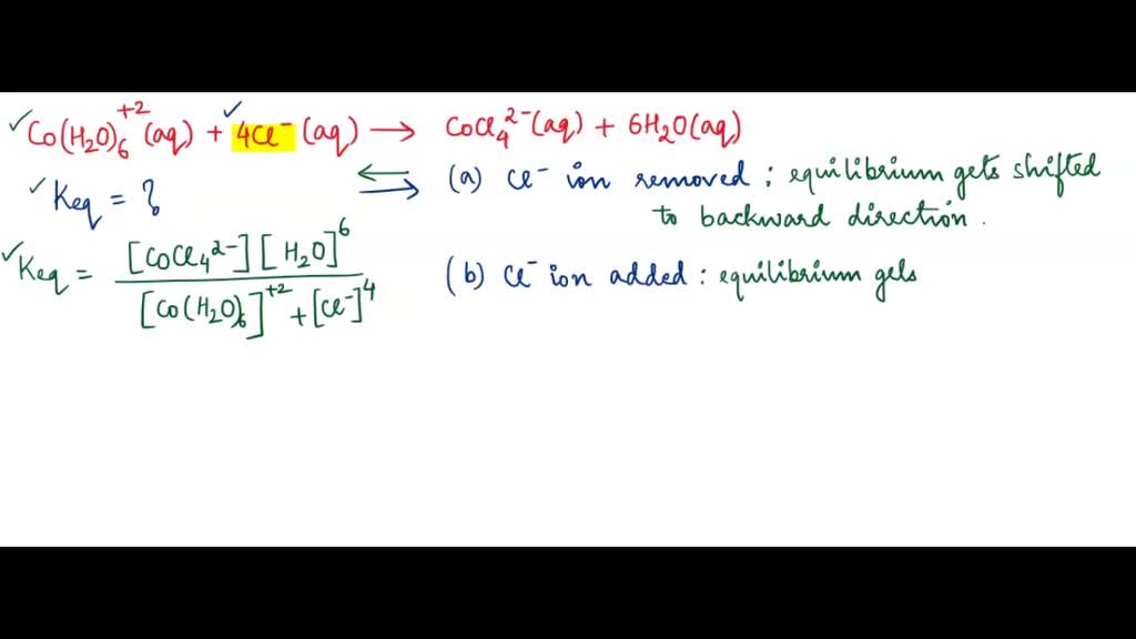 SOLVED: 1: Write an equilibrium constant expression for the below ...