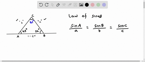 law-of-sines-and-cosines-word-problem-3-two-observers-are-standing-on-shore-iz-mile-apart-at-points-a-and-b-and-measure-the-angle-to-a-sailboat-at-a-point-c-at-the-same-time-angle-a-is-63-an-95325