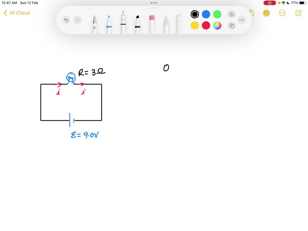 SOLVED how much current is in a circuit that includes a 9volt battery