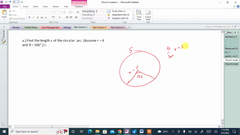 a-find-the-length-s-of-the-circular-arc-assume-r-4-and-106-s-99391
