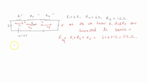 your-circuit-consists-of-3-resistors-in-series-connected-to-a-12-v-battery-r1-has-a-resistance-of-6-ohms-r2-has-a-resistance-of-6-ohms-and-r3-has-a-resistance-of-12-ohms-a-what-is-the-curren-80031