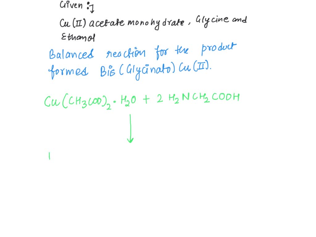 SOLVED What is the balanced reaction for the product cis/transbis