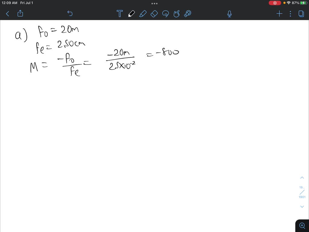 SOLVED The refracting telescope at the Yerkes Observatory has a 1.00m