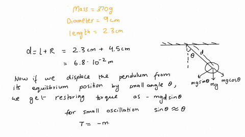 a-solid-spherical-pendulum-bob-weighing-370-g-has-a-diameter-of-9-cm-is-attached-to-a-light-string-of-length-23-cm_-what-is-the-period-of-the-pendulum-68753