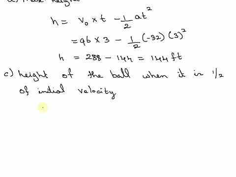 i1-vertical-motion-a-ball-is-thrown-vertically-upward-from-ground-level-with-an-initial-velocity-of-96-feet-per-second-assume-the-acceleration-of-the-ball-is-at-32-feet-per-second-per-second-89465