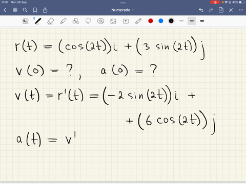 the-position-ofa-particle-in-the-xy-plane-at-time-t-is-given-by-rt-cos-2t-i-3-sin-2t-j-find-the-particles-velocity-and-acceleration-vectors-at-a-t-0-select-one-v-6i-a-_-4j-v-6i-a-12j-v-6j-a-08233