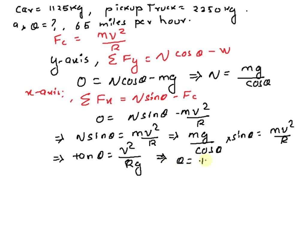 solved-a-1125-kg-car-and-a-2250-kg-pickup-truck-approach-a-curve-on-a