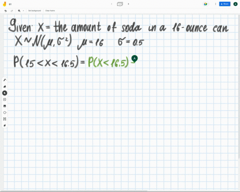 the-amount-of-soda-in-a-16-ounce-can-is-normally-distributed-with-a-mean-of-16-ounces-and-a-standard-deviation-of-5-ounce-what-is-the-probability-that-a-randomly-selected-can-will-have-great-54545