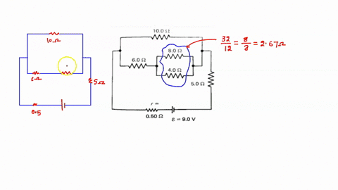 10-points-90-v-battery-whose-internal-resistance-r-is-050-0-is-connected-in-the-circuit-shown-below-a-how-much-current-is-drawn-from-the-battery-b-what-is-the-terminal-voltage-of-the-battery-12153