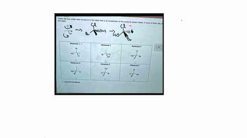 the-table-check-the-box-under-each-structure-in-the-table-that-is-an-enantiomer-of-the-molecule-shown-belowif-none-of-them-arec-ci-br-oh-molecule1-molecule-2-molecule3-br-x-ci-ho-br-ci-oh-ci-22067