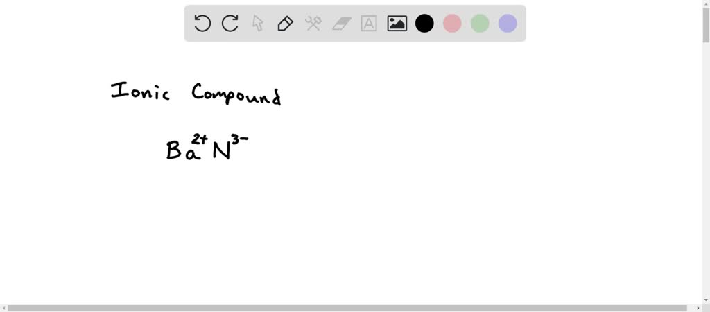 SOLVED: What is the formula for an ionic compound made of barium and