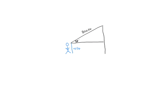 a-4-foot-boy-flying-a-kite-lets-out-300-feet-of-string-which-makes-an-angle-of-elevation-of-388-assuming-that-the-string-is-straight-how-high-above-the-ground-is-the-kite-50337