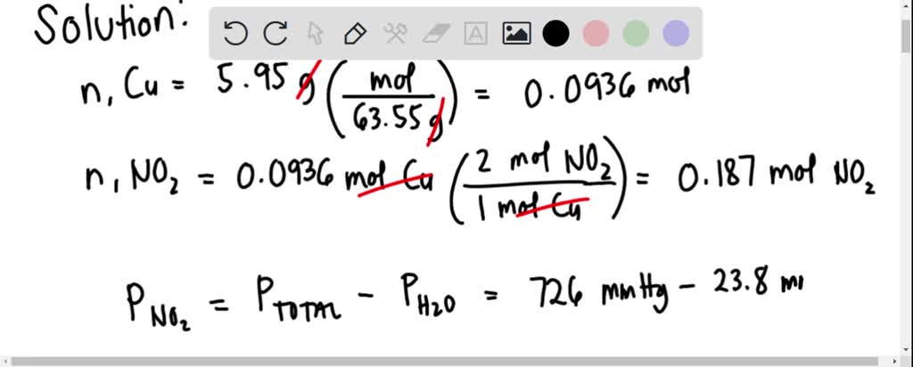 SOLVED: When copper metal is added to nitric acid, the following ...