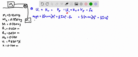 in-figure-mathrmp-1049-the-hanging-object-has-a-mass-of-m_1-0420-mathrmkg-the-sliding-block-has-a-ma-32184