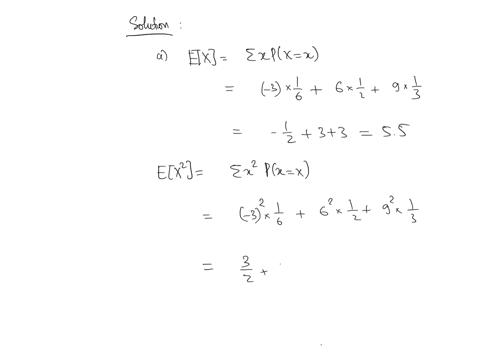 1-let-x-be-a-random-variable-with-the-following-probability-distribution-x-369-pxx161213-afind-exand-ex6marks-bfind-vx3-marks-clet-y2x1find-eyusinga6-marks-d-from-exand-vxwhat-can-you-say-ab-58697