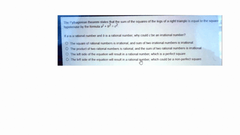 the-pythagorean-theorem-states-that-the-sum-of-the-squares-of-the-legs-of-a-right-tnangle-is-equal-to-the-square-hypotenuse-by-the-formula-2-62-22-if-a-is-a-rational-number-and-b-is-rational-18623