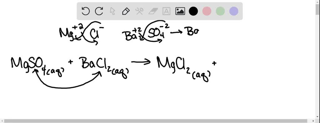 Solved Consider The Double Replacement Reactions The Reaction Of Magnesium Sulfate And Barium 5611