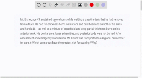 mr-eisner-age-43-sustained-severe-burns-while-welding-a-gasoline-tank-that-he-had-removed-from-a-truck-he-had-full-thickness-burns-on-his-face-and-bald-head-and-on-both-of-his-arms-and-hands-96317