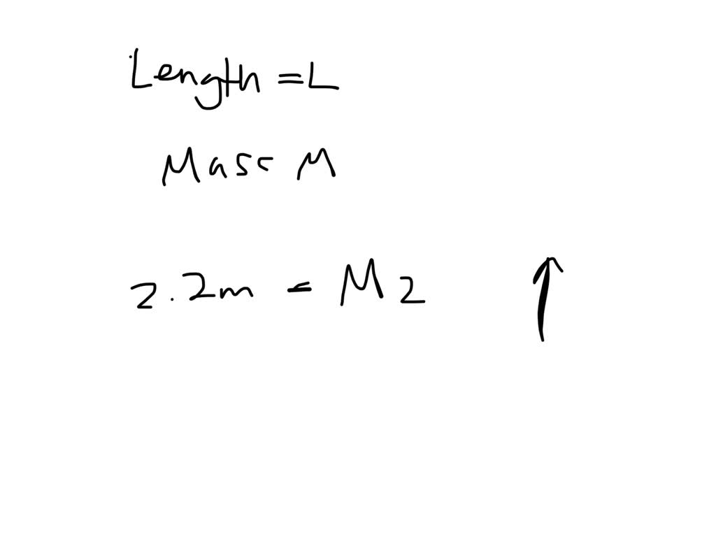 SOLVED: A massless ladder of length L has a mass M one-third of the way ...