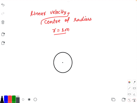 what-is-the-linear-velocity-of-the-center-of-a-circle-of-radius-1-m-rotating-with-angular-velocity-2-rads-62861