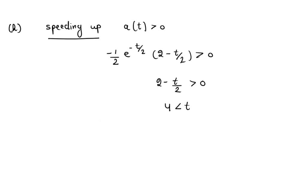 SOLVED: (h) When, for 0