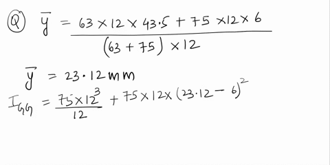 question-5-25-marks-a-75-mm-x-75-mm-x-12-mm-angle-is-used-as-a-1-m-long-cantilever-with-the-face-ab-horizontal-as-shown-below_-a-vertical-load-of-3-kn-is-applied-at-the-tip-of-the-cantilever-40206