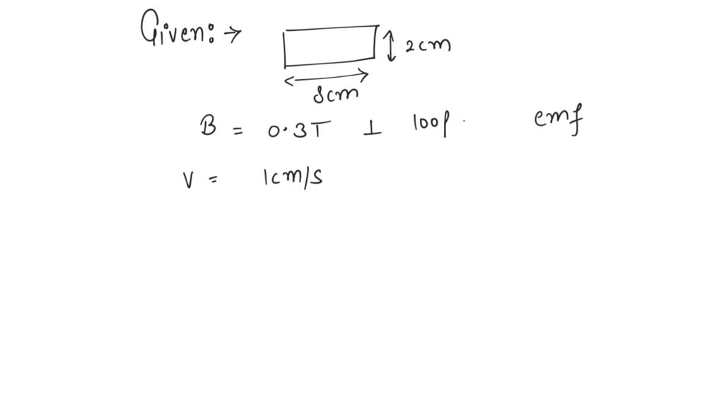 solved-a-rectangular-wire-loop-of-sides-8-cm-and-2-cm-with-a-small-cut