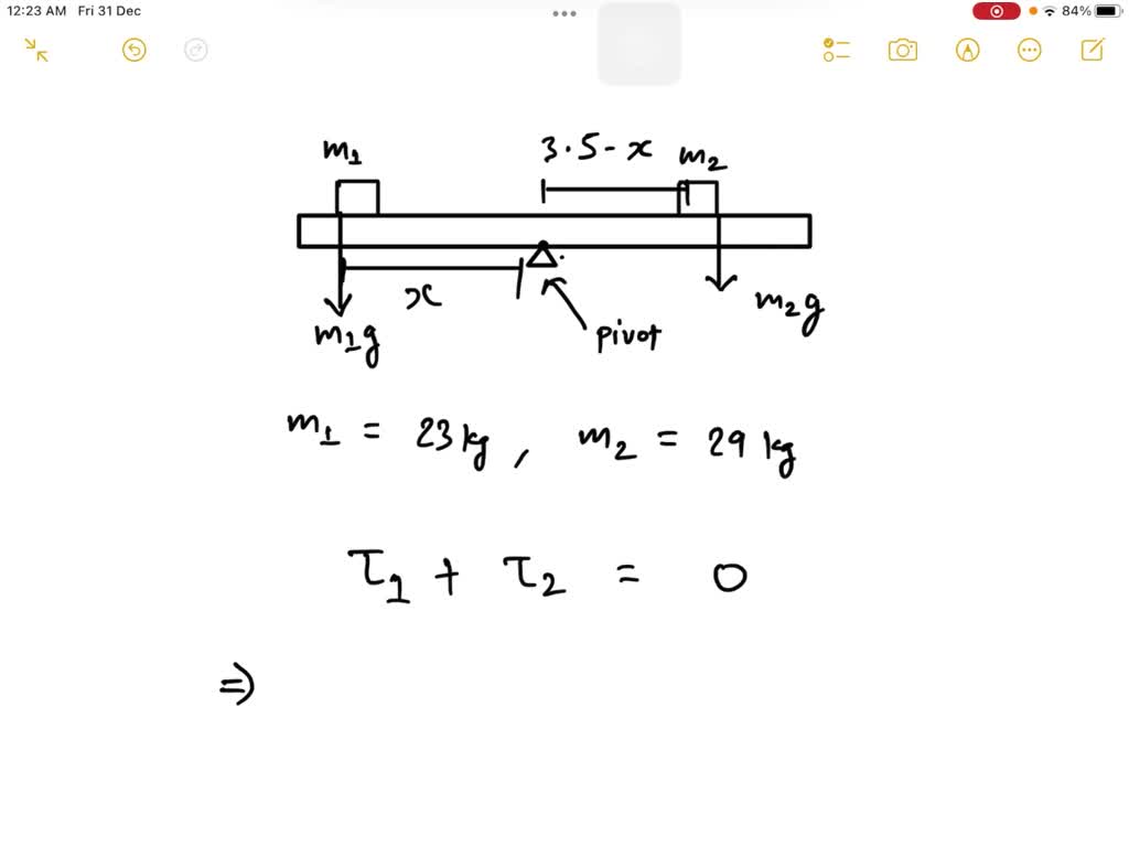 SOLVED Two children of mass 23.0 kg and 29.0 kg sit balanced on a