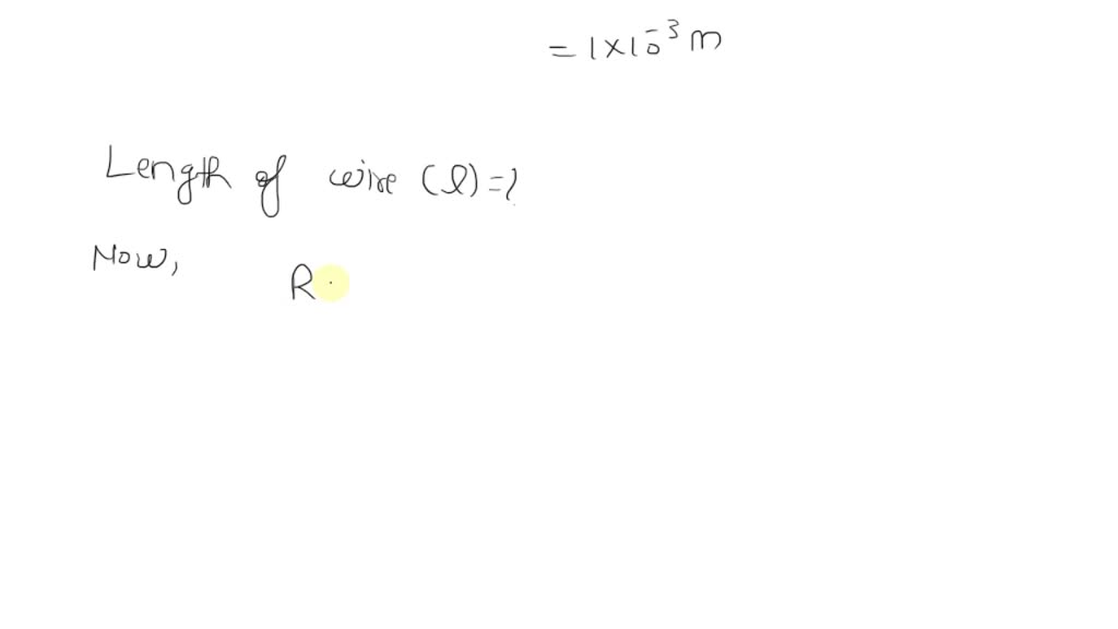 SOLVED The Specific Resistance Of The Material Of A Wire Is 44 10 solved-the-specific-resistance-of-the-material-of-a-wire-is-44-10