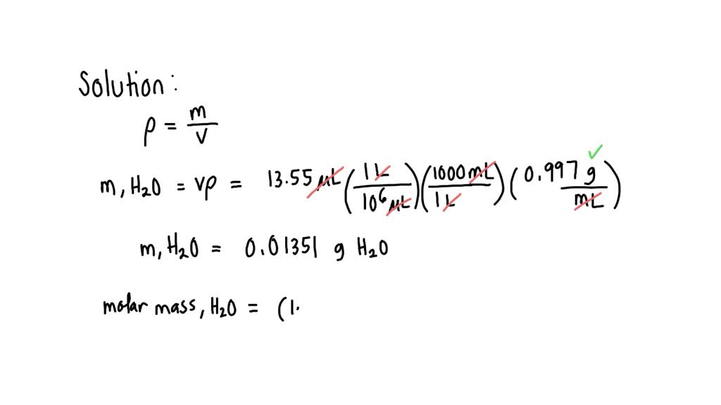 SOLVED: A scientist measured out 13.55 microliters of water. How many ...