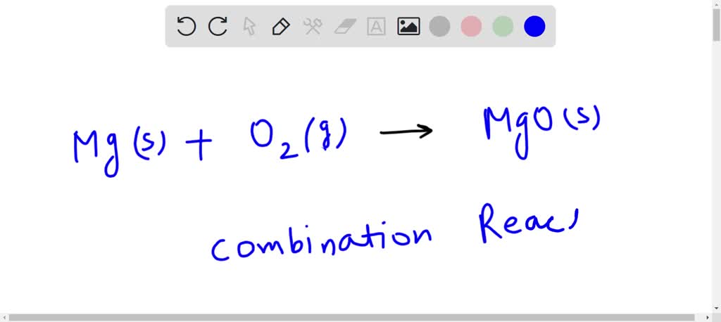 Solved Magnesium Metal Reacts With Gaseous Oxygen In Combination Reaction Write Balanced 6890