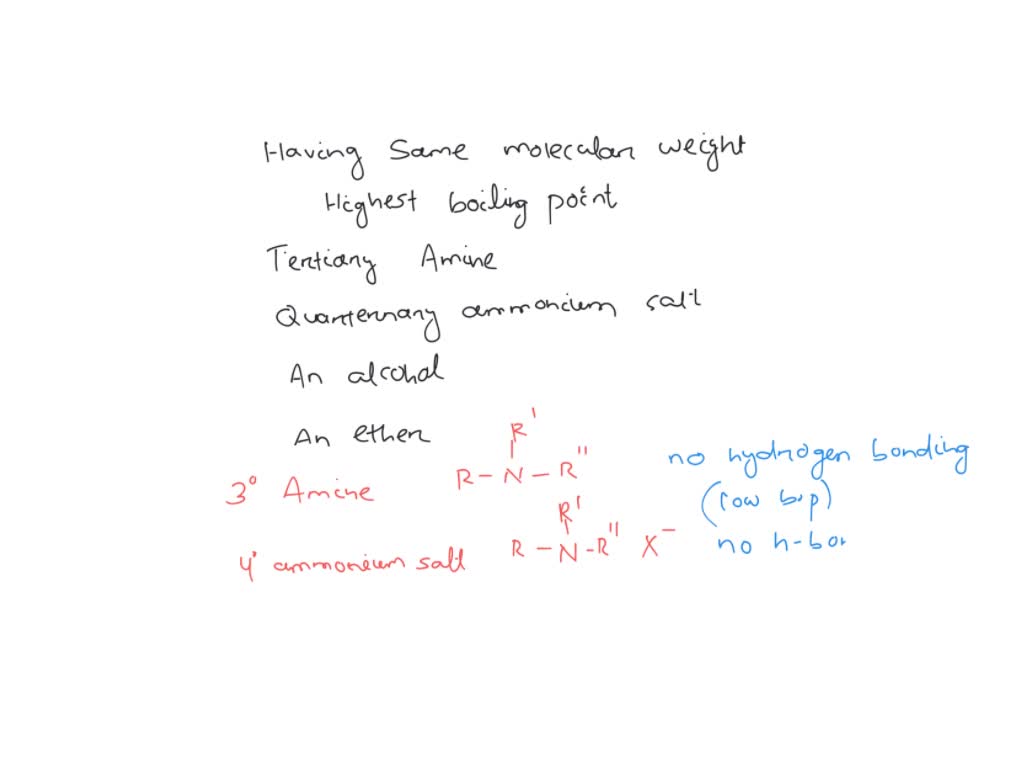 SOLVED: Which of these amines would produce the salt with the highest ...