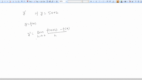 find-y-if-y-5x-2-using-the-limit-definition-of-derivative-39097
