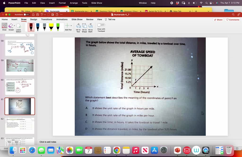 SOLVED The Equation Y 0 7x Represents The Distance Henry Hikes In