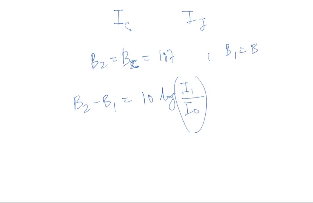 SOLVED A jackhammer has decibel level of 107 dB , while city traffic