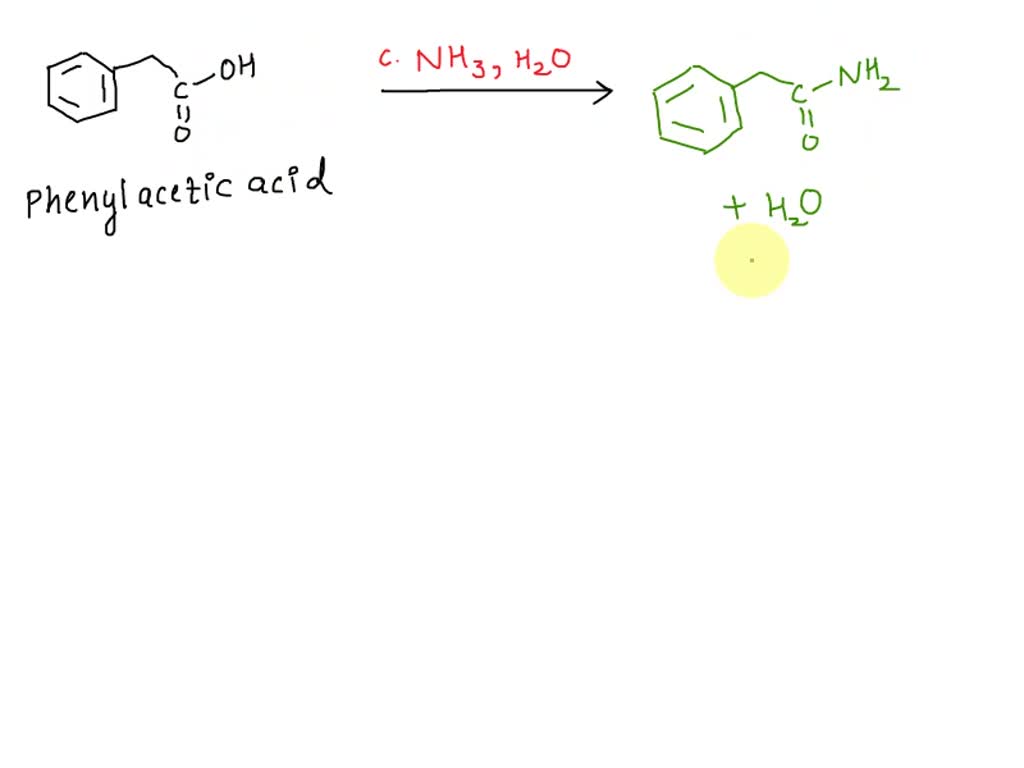 Solved Give The Expected Organic Products Formed When Phenylacetic Acid Phch2cooh Is Treated